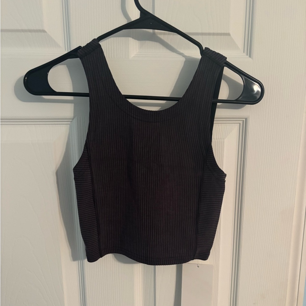Lululemon Athletica Black Cropped Tank size 0 NWT